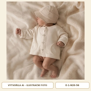 Neutrální kojenecký kabátek, vel. 56