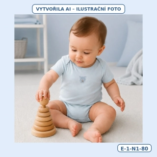 Klučičí body krátký rukáv – vel. 80