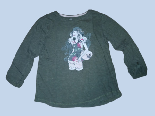 Dívčí triko dlouhý rukáv