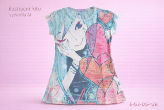 Dívčí triko krátký rukáv