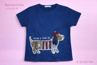 Dívčí triko krátký rukáv