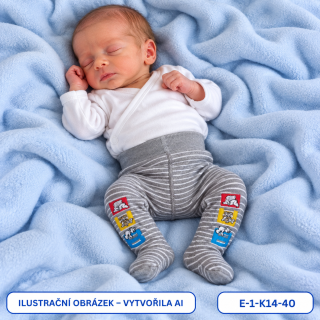 Klučičí proužkované punčochy, vel. 40